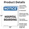 Signmission Hospital Boarding, 10 in W x Rectangle, Aluminum OS-2PACK-NS-A-1014-V-13521 - alternate 6